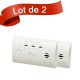 Lot de 2 détecteurs de Monoxyde de Carbone Kidde 10LLCO