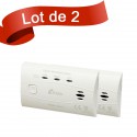 Lot de 2 détecteurs de Monoxyde de Carbone Kidde 10LLCO