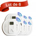 Lot de 6 détecteurs de monoxyde de carbone Ei Electronics EI208DWRF