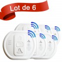 Lot de 6 détecteurs de monoxyde de carbone Ei Electronics EI208WRF